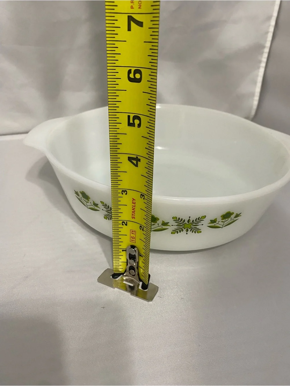 Fire King Anchor Hocking MEADOW GREEN Casserole Dish